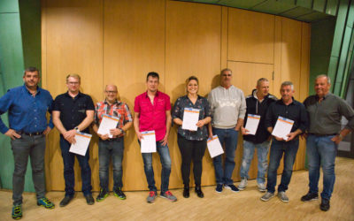 Ehrungen der Mitarbeiter 2019